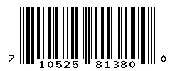 UPC barcode 710525813800