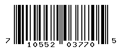 UPC barcode number 710552037705