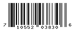 UPC barcode number 710552038306