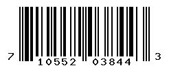 UPC barcode number 710552038443