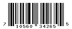 UPC barcode 710560342655