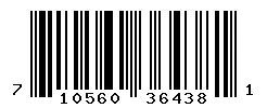 UPC barcode 710560364381