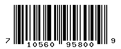 UPC barcode number 710560958009
