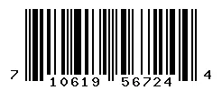 UPC barcode 710619567244