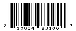 UPC barcode number 710654831003