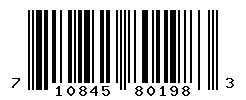 upc 710845801983 barcode image