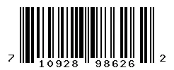 710928986262 barcode