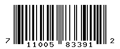 UPC barcode number 711005833912