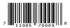 UPC barcode number 711085700098