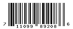 UPC barcode number 711099892086