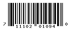 UPC barcode number 711102010940