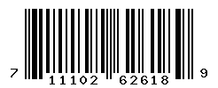 UPC barcode number 711102626189