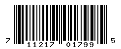 UPC barcode number 711217017995