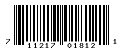 UPC barcode number 711217018121