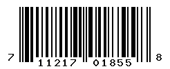 UPC barcode number 711217018558
