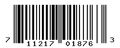 UPC barcode number 711217018763