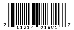 UPC barcode number 711217018817