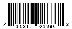 UPC barcode number 711217018862