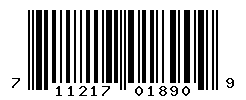 UPC barcode number 711217018909