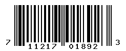 UPC barcode number 711217018923