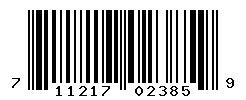 UPC barcode number 711217023859