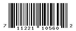 UPC barcode 711221105602