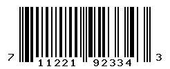 UPC barcode 711221923343