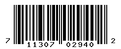 upc 711307029402 barcode image