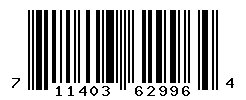 UPC barcode number 711403629964