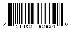 UPC barcode number 711403638348