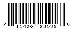 UPC barcode number 711420235896
