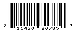 UPC barcode number 711420607853