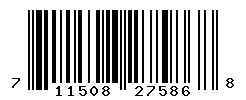 UPC barcode number 711508275868