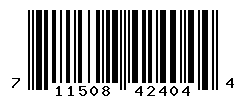 UPC barcode number 711508424044