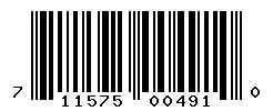 UPC barcode 711575004910