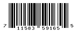 UPC barcode number 711583591655