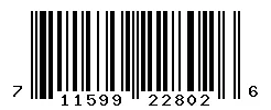 UPC barcode 711599228026