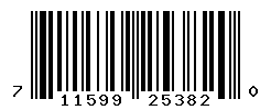 UPC barcode number 711599253820
