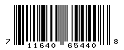 UPC barcode number 711640654408