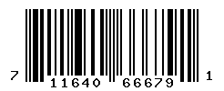 UPC barcode number 711640666791