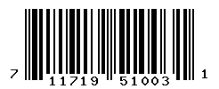 UPC barcode number 711719510031