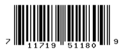 UPC barcode number 711719511809