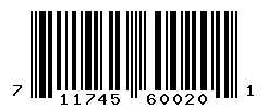UPC barcode number 711745600201