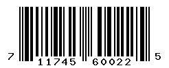 UPC barcode number 711745600225