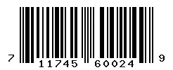 UPC barcode 711745600249