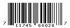 UPC barcode 711745600287