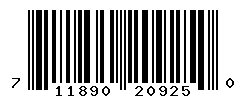 UPC barcode number 711890209250