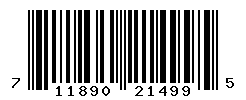 UPC barcode number 711890214995