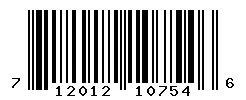 UPC 712012107546 barcode image