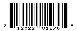 UPC barcode 712022819705